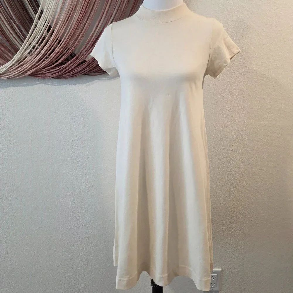 Everlane Organic Cotton Cream Dress size S